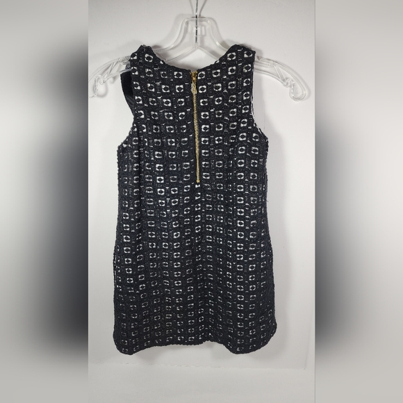 Kate Spade New York Guipure Lace Shift Dress Girl's Size 7 Black White - Picture 5 of 16
